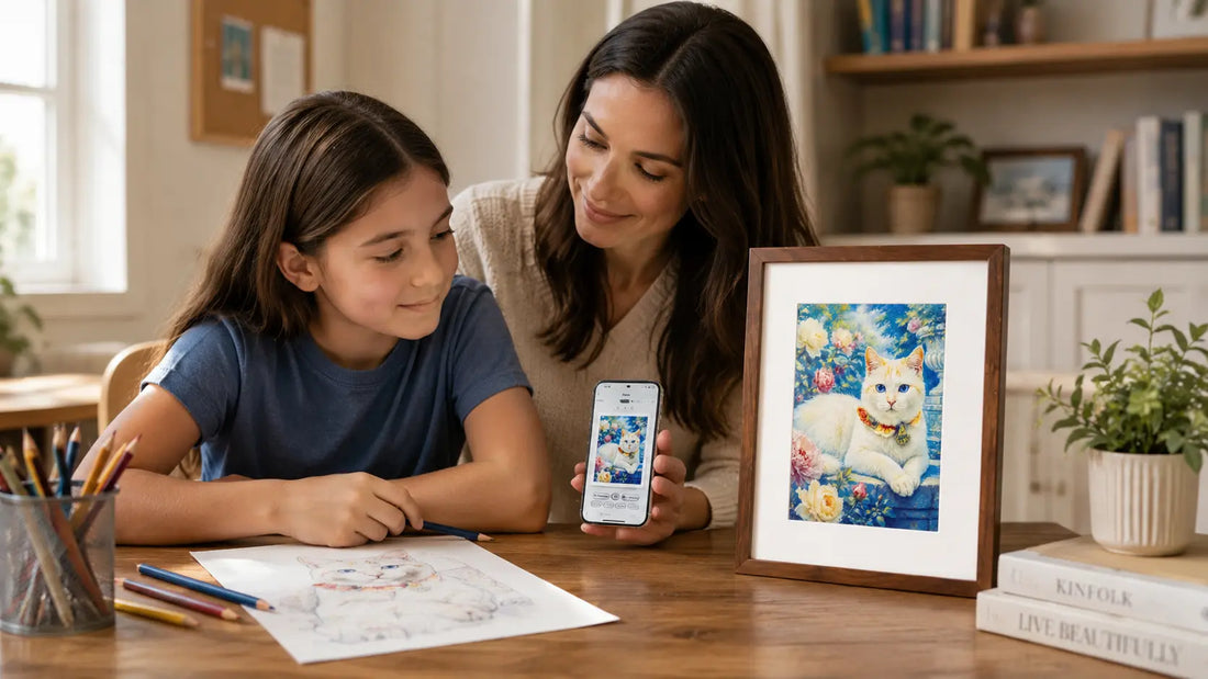Art Creation for Ages 6–8: A Parent’s Guide to AI Art Frames and Creative Activities KoKonna