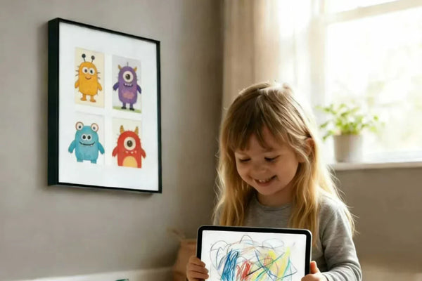 Dialogue between Children's Creativity and AI Art Frame