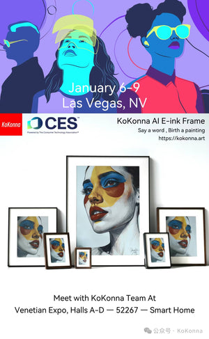 KoKonna Brings the AI E-Ink Frame to CES 2026