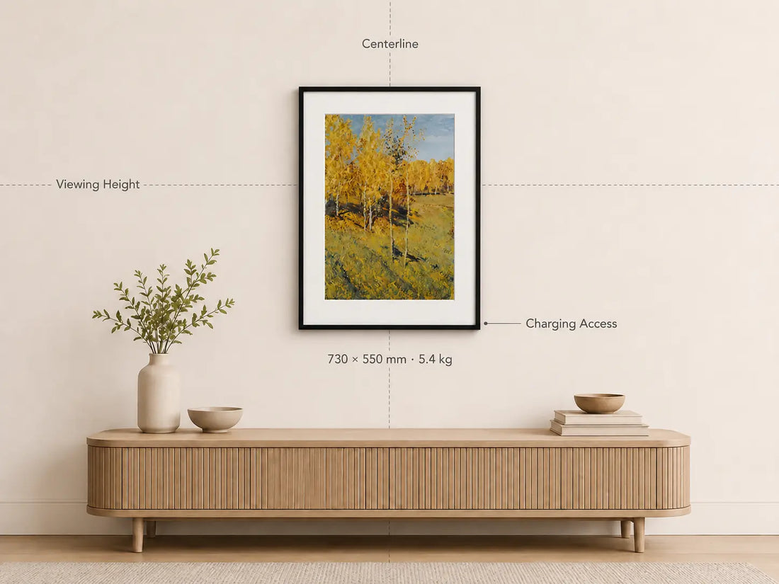 Large E-Ink Display for Art: Size, Viewing Distance, and Home Placement KoKonna