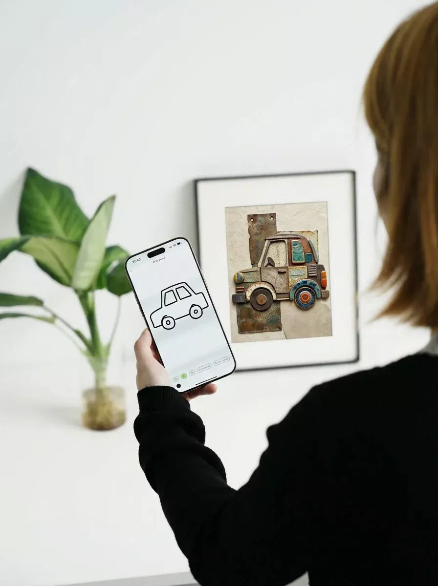 how to create AI art on KoKonna - Turn doodles into art on KoKonna E Ink frame