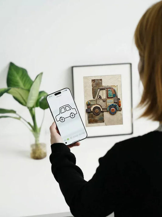 how to create AI art on KoKonna - Turn doodles into art on KoKonna E Ink frame