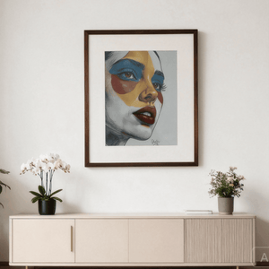 Kokonna Spectra™ 6 Color E-ink Frame | Wireless AI Art (Solid Black Walnut) Collection