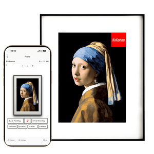 Kokonna Spectra™ 6 色电子墨水框架 |无线AI艺术（铝）系列
