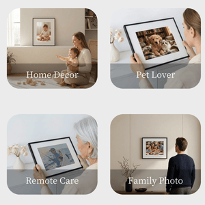 Kokonna 28.5" Large E-Ink Gallery Frame | Wire-Free Museum-Quality Display | Black Aluminum